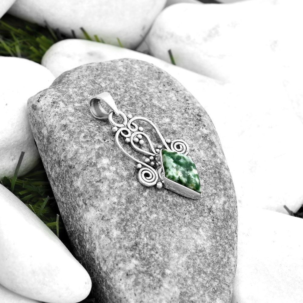 Natural Dioptase Pendant P-1553 SDP121816