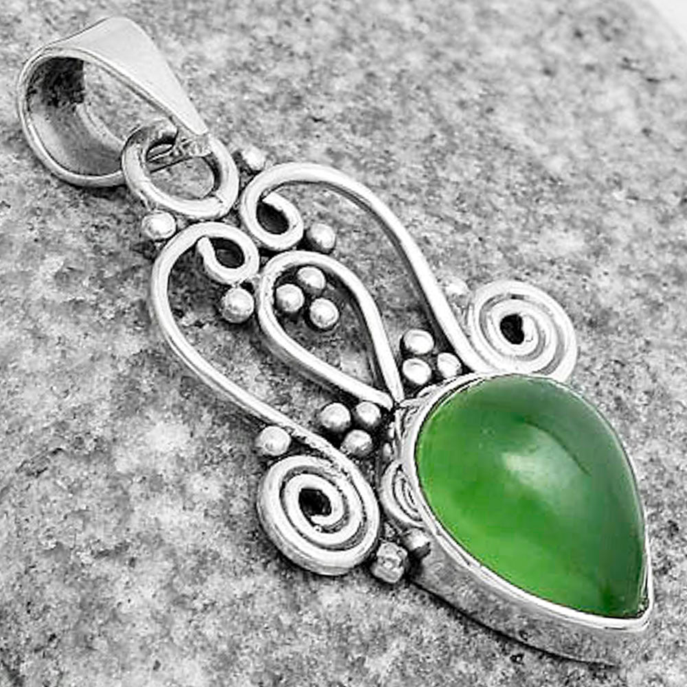 Natural Chrome Chalcedony Pendant P-1553 SDP121817