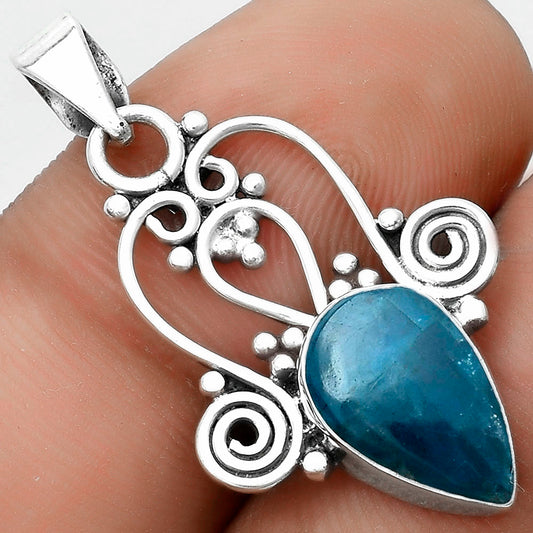 Natural Blue Apatite - Madagascar Pendant P-1553 SDP121819