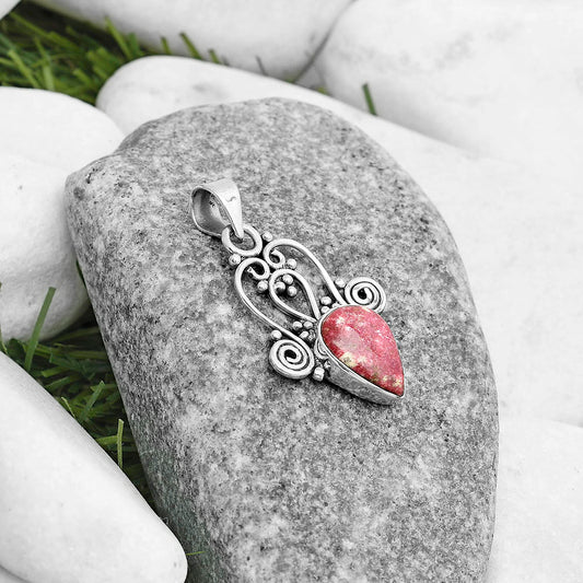 Natural Pink Thulite - Norway Pendant P-1553 SDP121825
