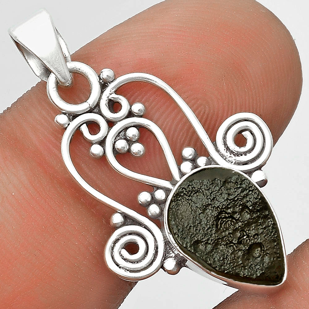 Natural Tektite Rough - Greek Pendant P-1553 SDP121828