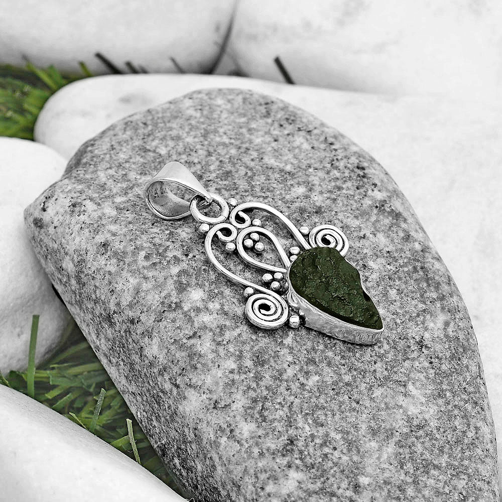 Natural Tektite Rough - Greek Pendant P-1553 SDP121832