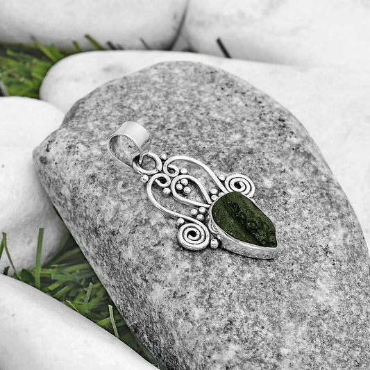 Natural Tektite Rough - Greek Pendant P-1553 SDP121835