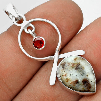 Natural Astrophyllite Russia & Garnet Pendant P-1048 SDP121855