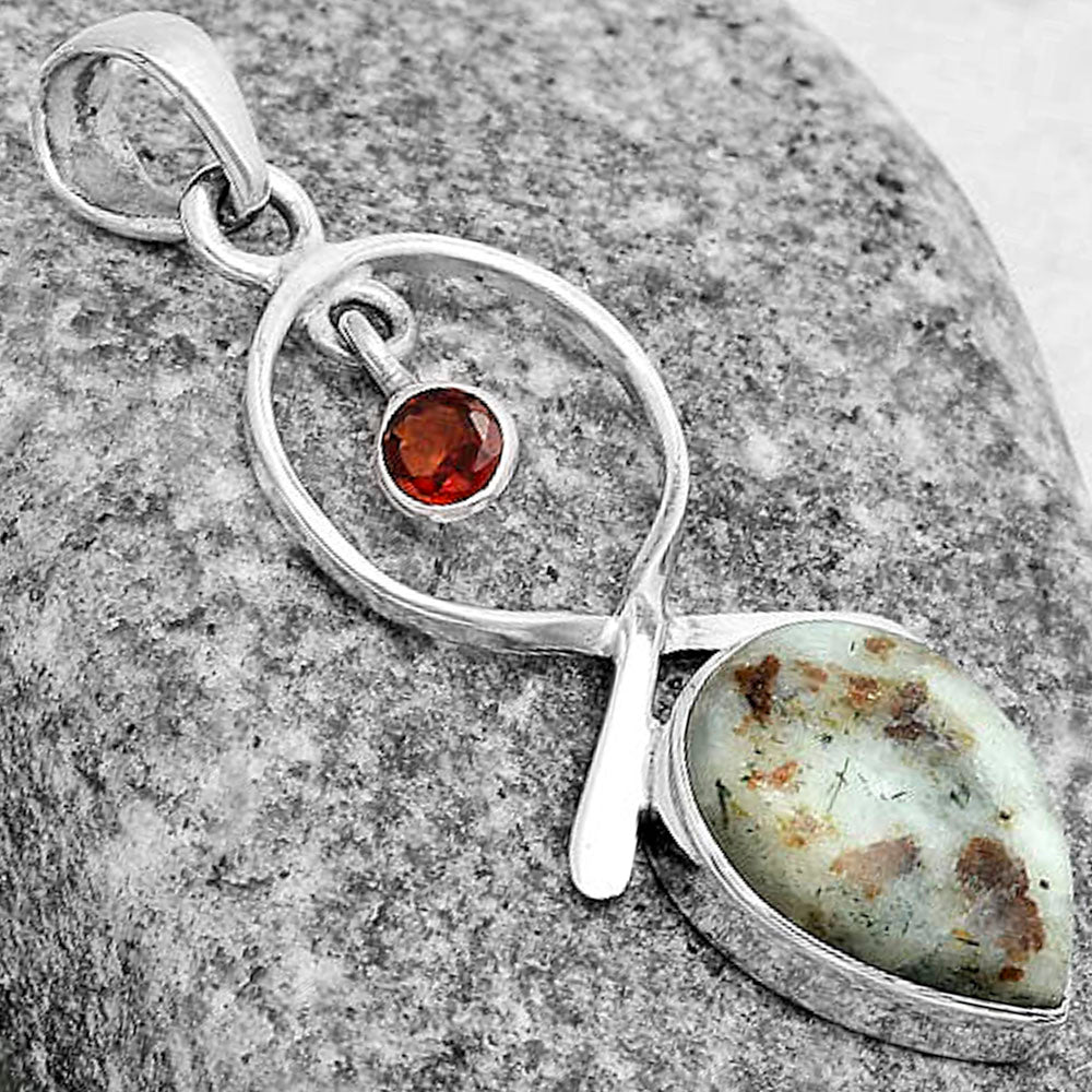 Natural Astrophyllite Russia & Garnet Pendant P-1048 SDP121855