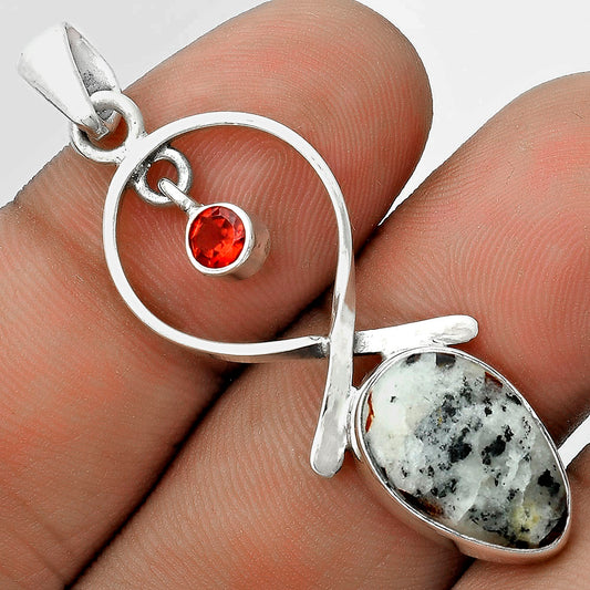 Natural Astrophyllite Russia & Garnet Pendant P-1048 SDP121872