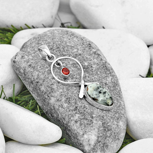 Natural Astrophyllite Russia & Garnet Pendant P-1048 SDP121872