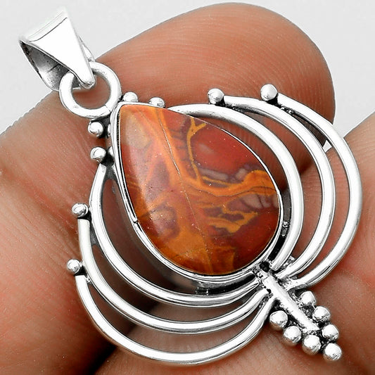 Lotus - Natural Noreena Jasper Pendant P-1702 SDP122377