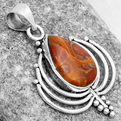 Lotus - Natural Noreena Jasper Pendant P-1702 SDP122377