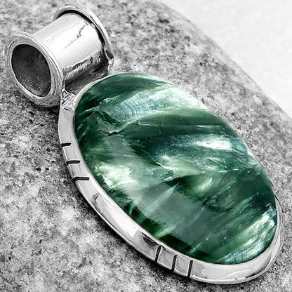 Natural Russian Seraphinite Pendant P-1154 SDP122403