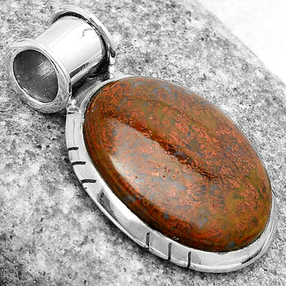Natural Red Moss Agate Pendant P-1154 SDP122407