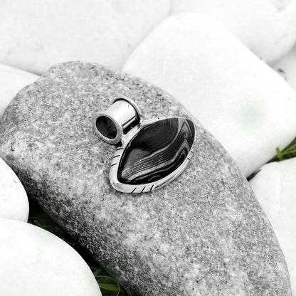 Crown Of Silver Psilomelane - Black Malachite Pendant P-1154 SDP122431