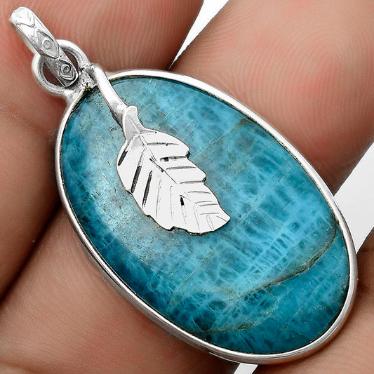 Natural Blue Apatite - Madagascar Pendant P-1585 SDP122444