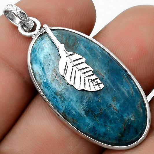Natural Blue Apatite - Madagascar Pendant P-1585 SDP122449
