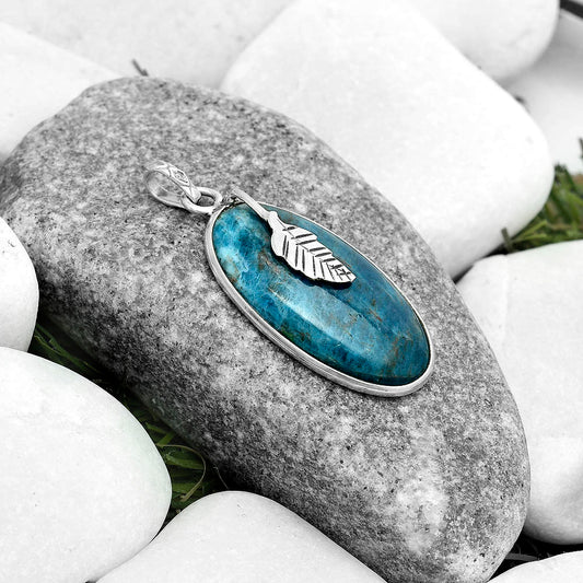 Natural Blue Apatite - Madagascar Pendant P-1585 SDP122449