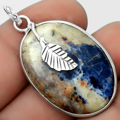 Natural Orange Sodalite Pendant P-1585 SDP122455