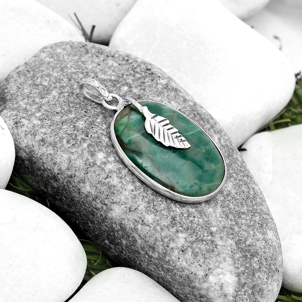 Dendritic Chrysoprase - Africa Pendant P-1585 SDP122464