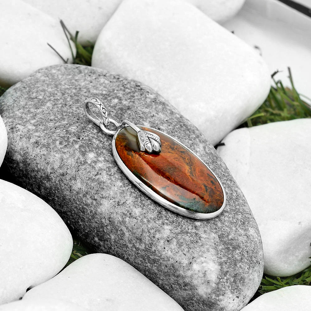 Natural Rare Cady Mountain Agate Pendant P-1700 SDP122496