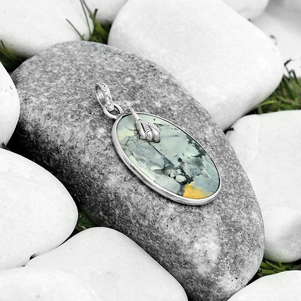 Natural Maligano Jasper - Indonesia Pendant P-1700 SDP122503