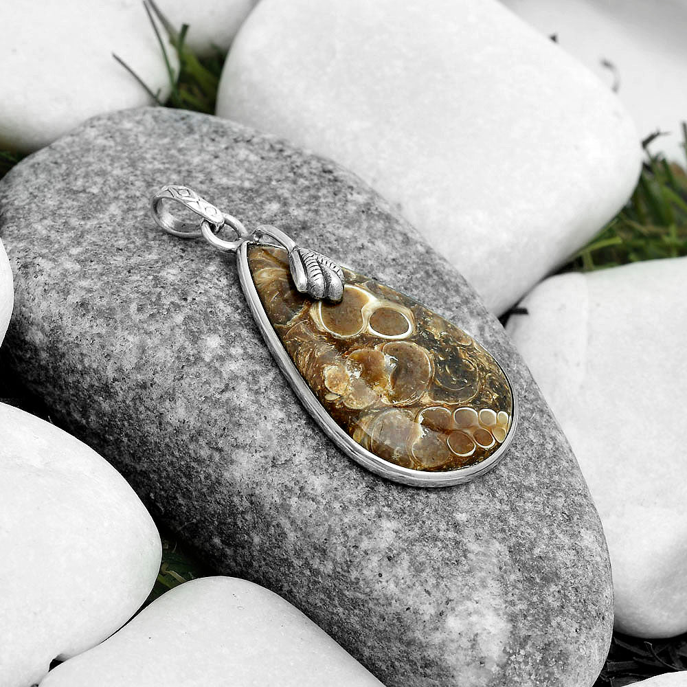 Natural Turtella Jasper - USA Pendant P-1700 SDP122509