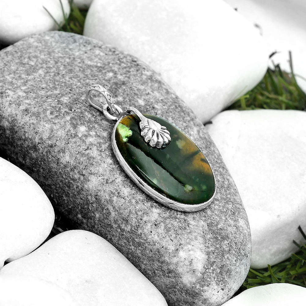 Natural Chrome Chalcedony Pendant P-1700 SDP122527