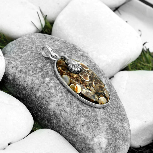 Natural Turtella Jasper - USA Pendant P-1700 SDP122530