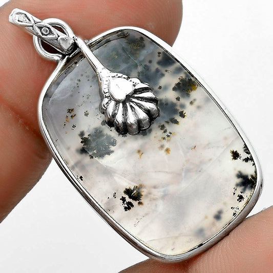 Natural Robinson Ranch Plume Agate Pendant P-1700 SDP122531