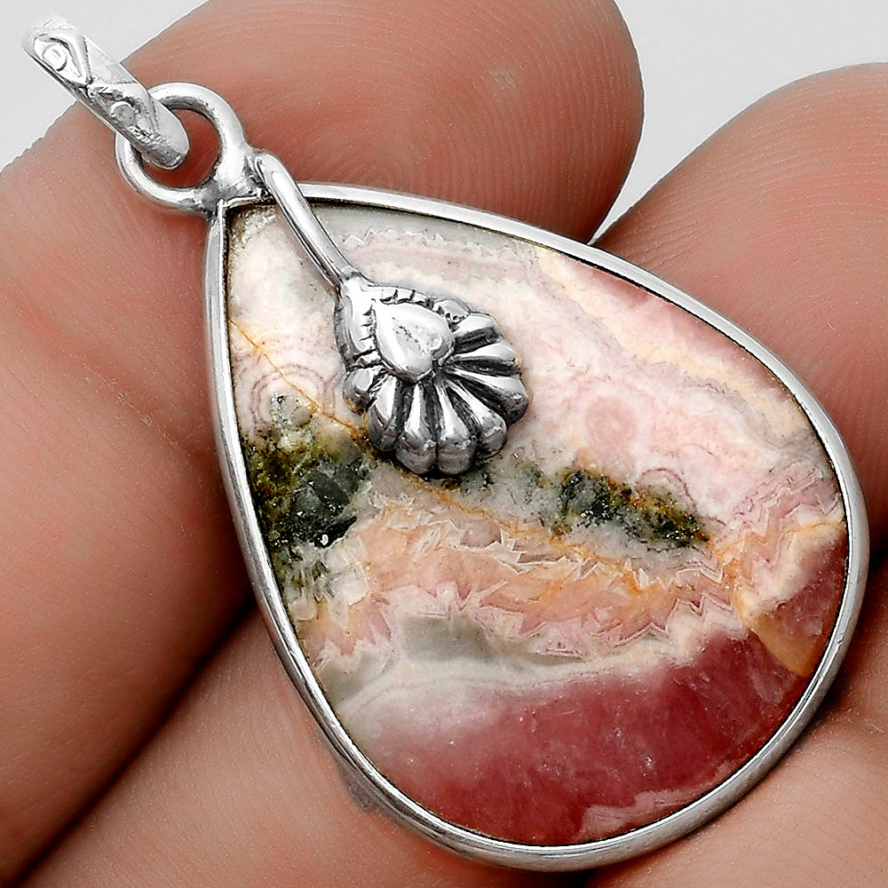 Natural Rhodochrosite Argentina Pendant P-1700 SDP122533