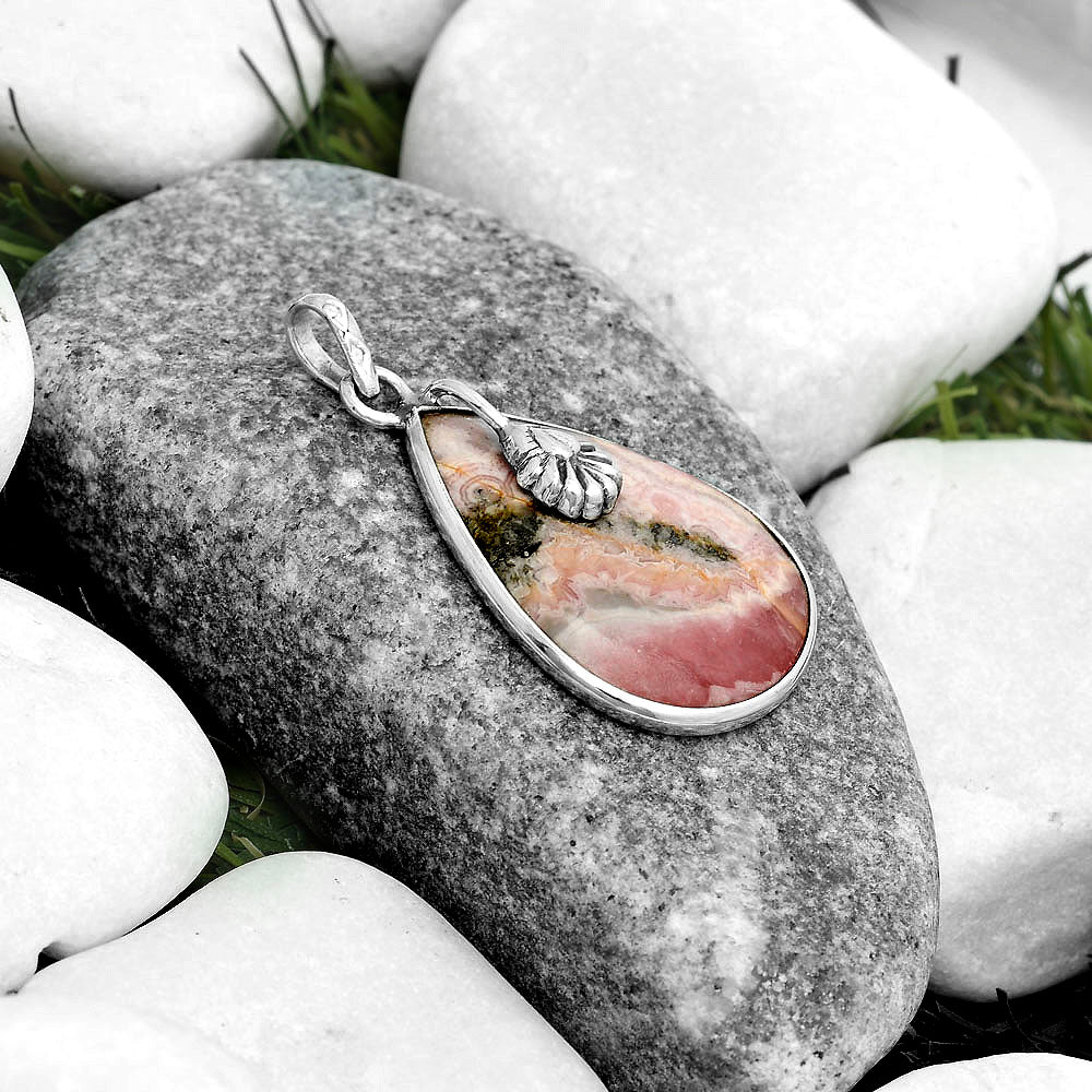 Natural Rhodochrosite Argentina Pendant P-1700 SDP122533