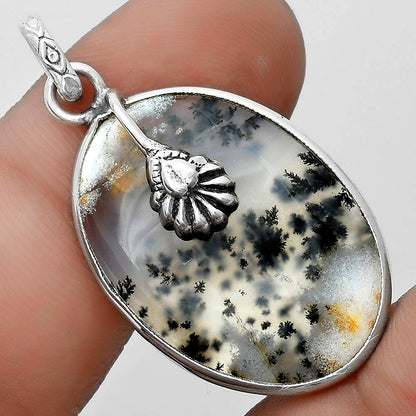 Natural Robinson Ranch Plume Agate Pendant P-1700 SDP122545