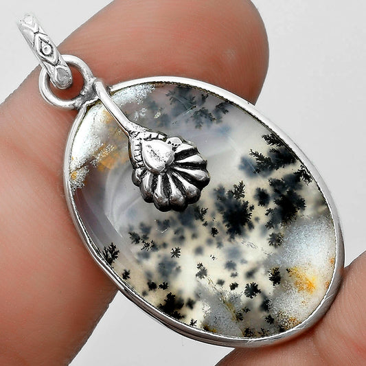 Natural Robinson Ranch Plume Agate Pendant P-1700 SDP122545