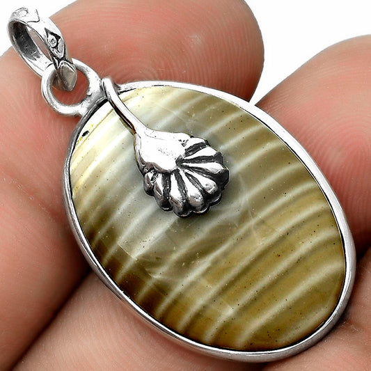 Natural Flint Stone Pendant P-1700 SDP122550