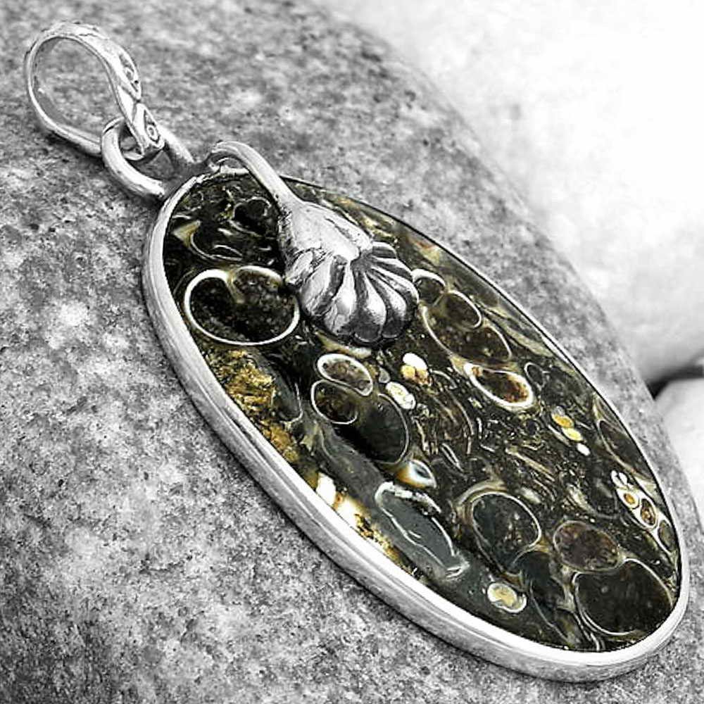 Natural Turtella Jasper - USA Pendant P-1700 SDP122554