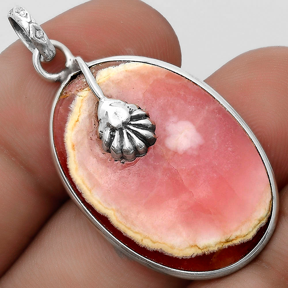 Natural Rhodochrosite Argentina Pendant P-1700 SDP122559