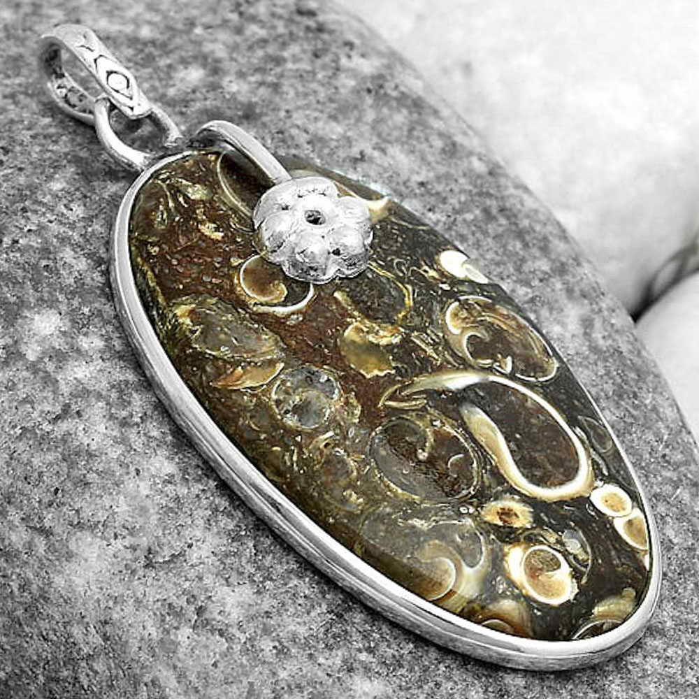 Natural Turtella Jasper - USA Pendant P-1700 SDP122576