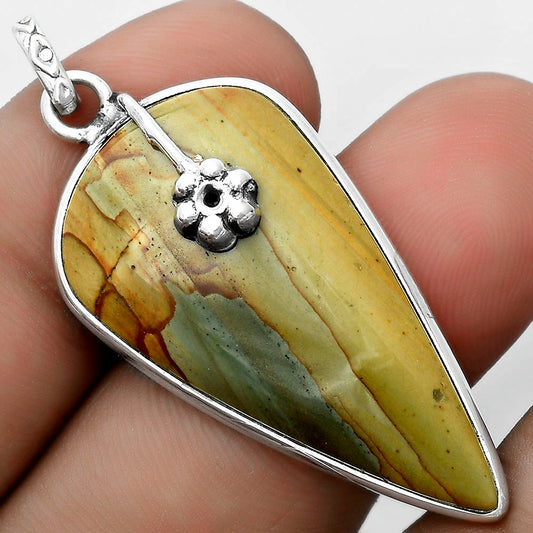 Natural Rocky Butte Picture Jasper Pendant P-1700 SDP122577