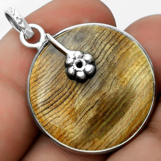 Natural Petrified Wood Pendant P-1700 SDP122581