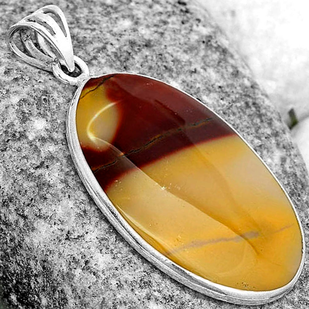 Natural Red Mookaite Pendant P-1001 SDP122753