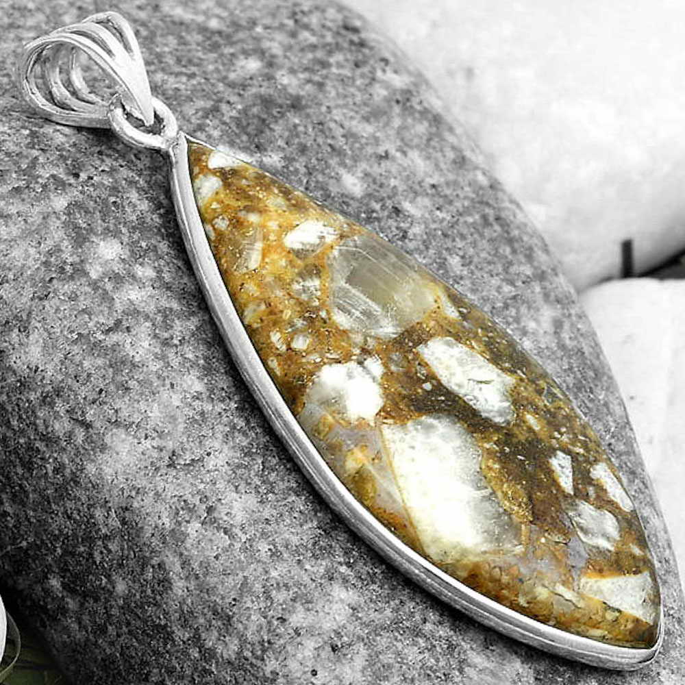 Natural Rock Calcy Pendant P-1001 SDP122822