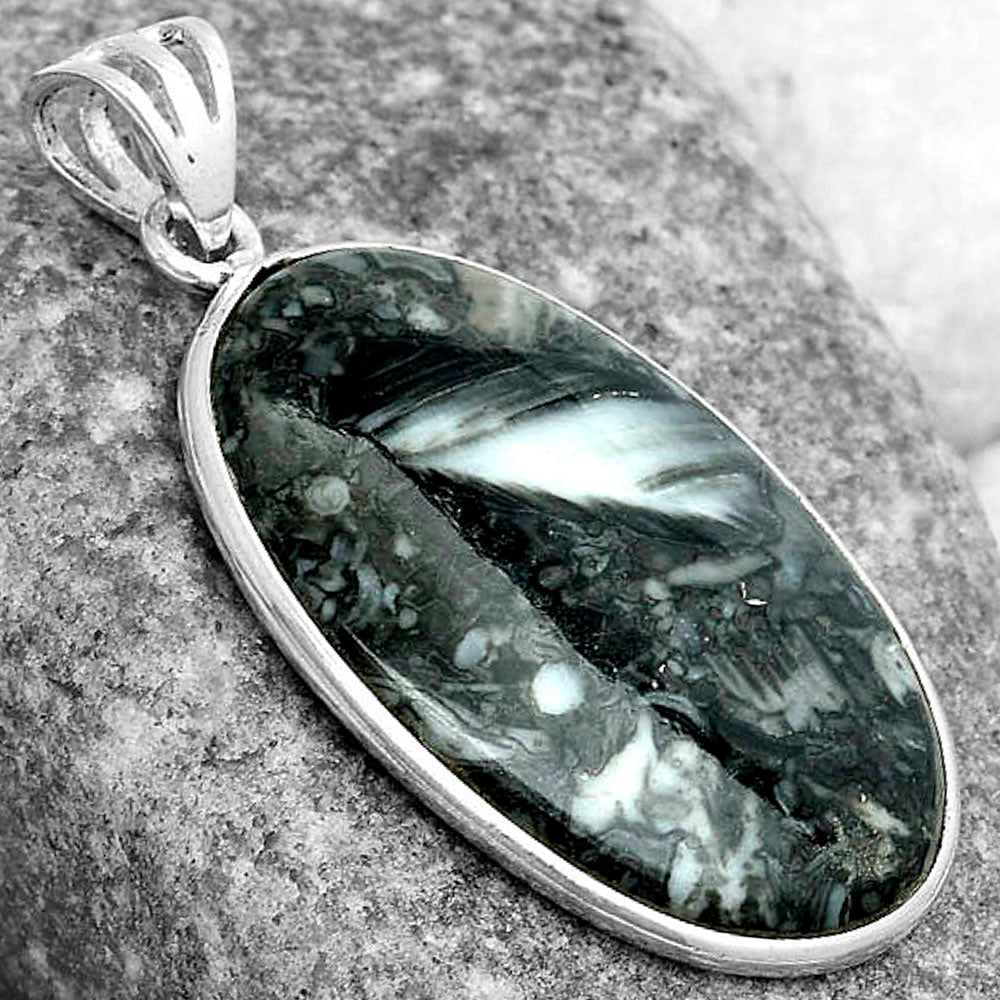 Natural Mexican Cabbing Fossil Pendant P-1001 SDP122838