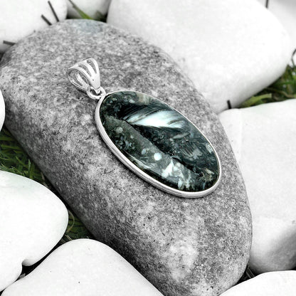 Natural Mexican Cabbing Fossil Pendant P-1001 SDP122838