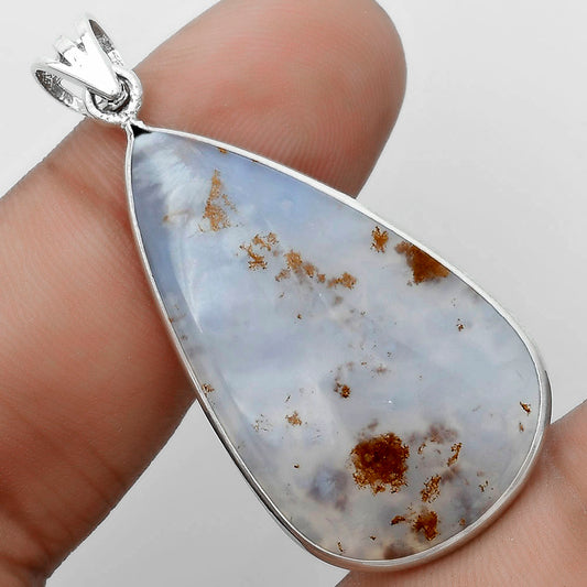 Natural Robinson Ranch Plume Agate Pendant P-1001 SDP122891