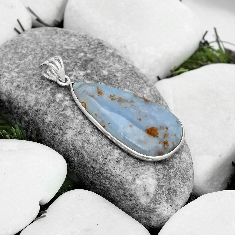 Natural Robinson Ranch Plume Agate Pendant P-1001 SDP122891