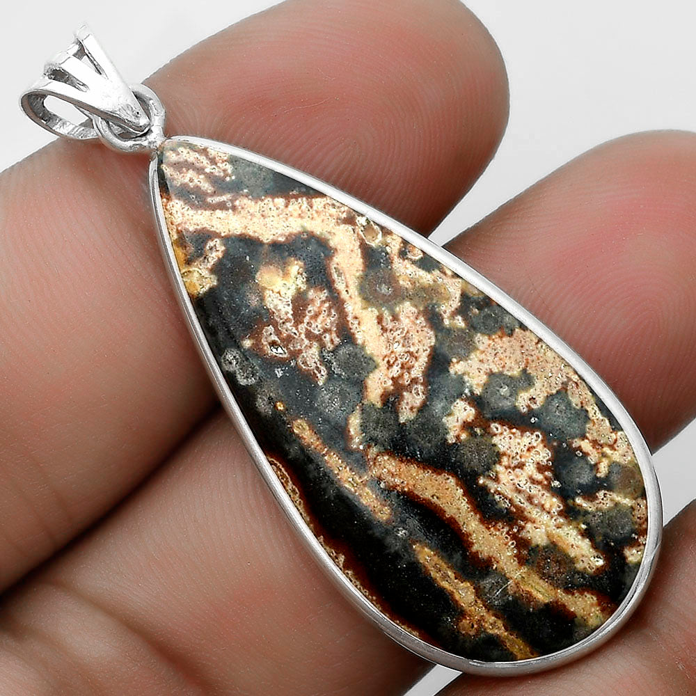 Natural Viper Skin Jasper Pendant P-1001 SDP122933