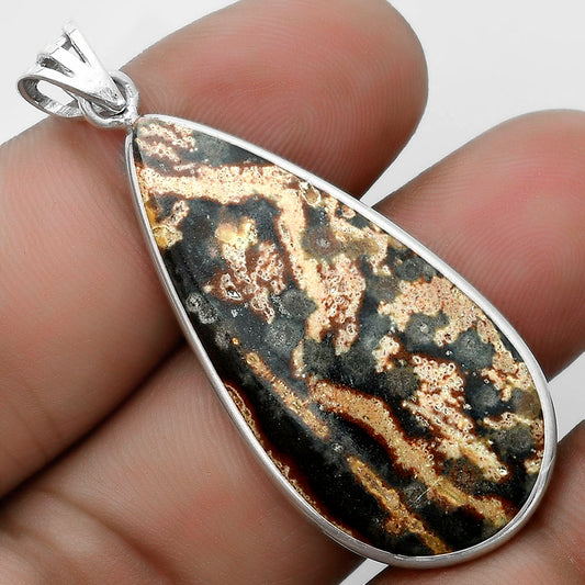 Natural Viper Skin Jasper Pendant P-1001 SDP122933
