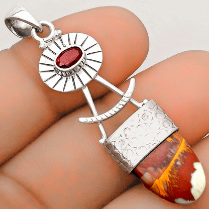 Natural Noreena Jasper & Garnet Pendant P-1193 SDP123133