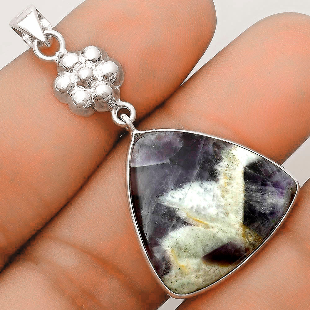 Natural Chevron Amethyst Pendant P-1211 SDP123165