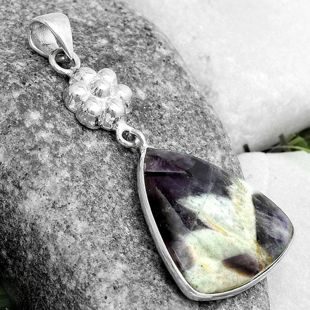 Natural Chevron Amethyst Pendant P-1211 SDP123165