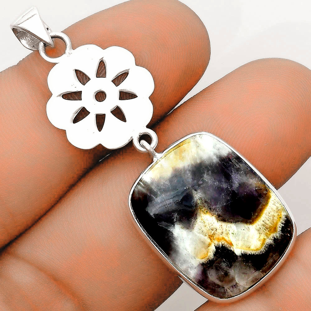 Natural Chevron Amethyst Pendant P-1634 SDP123186