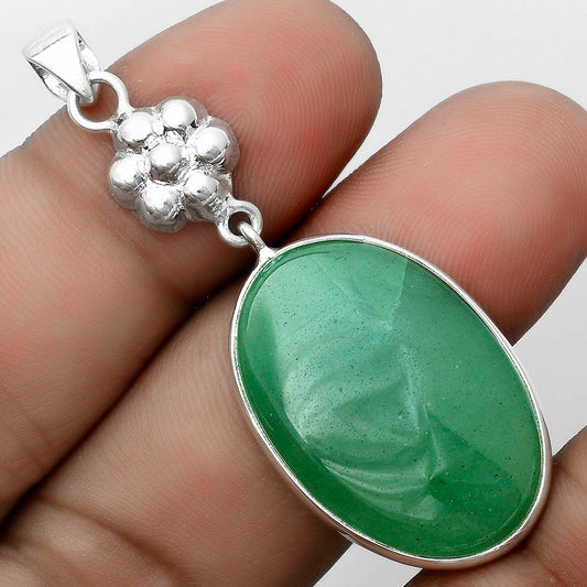Natural Green Aventurine Pendant P-1211 SDP123187